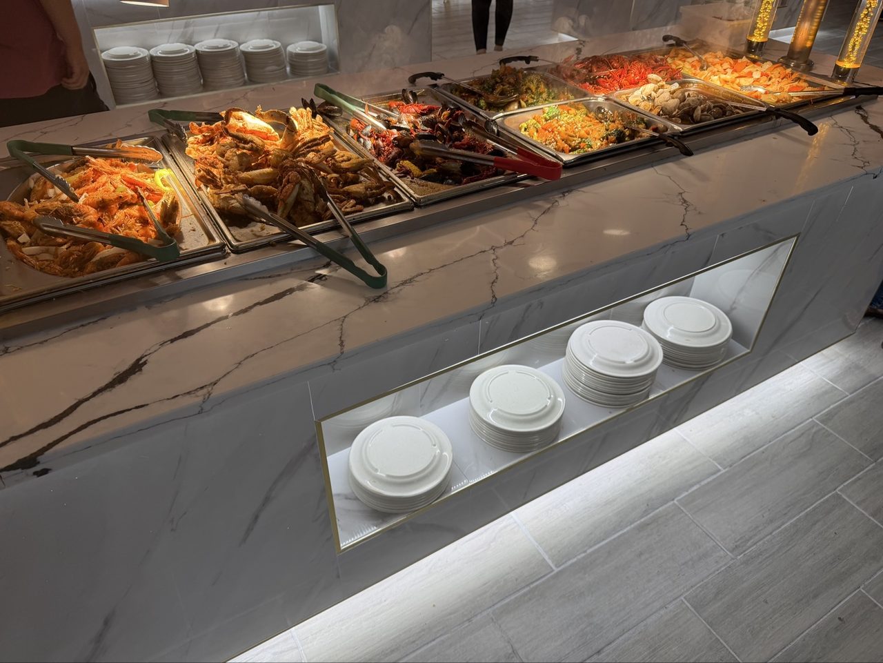 Seafood steam trays